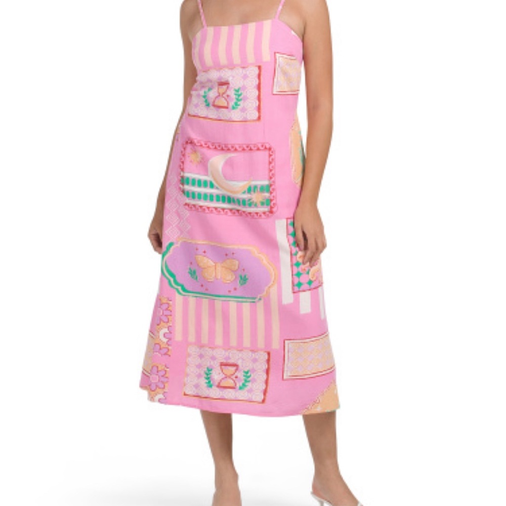 NWT Japna Linen Blend Maxi Dress